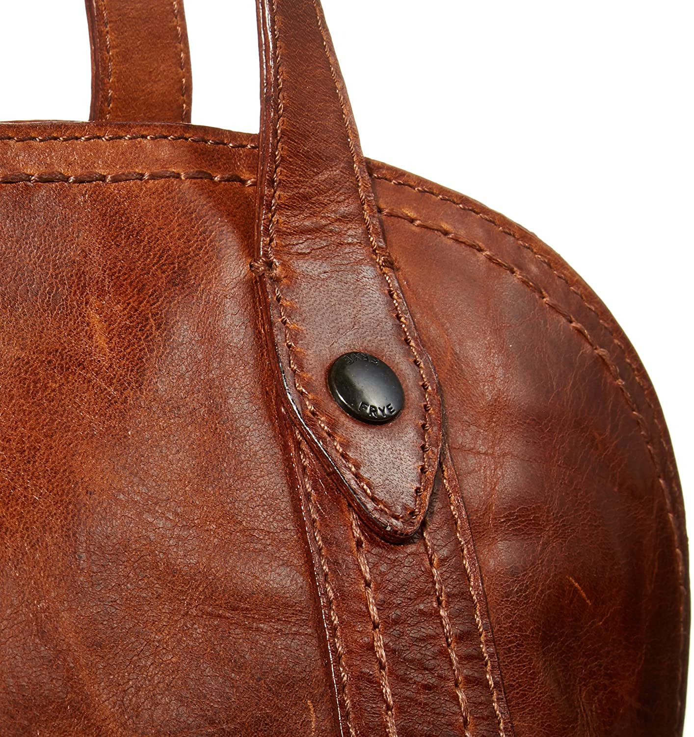 Frye Melissa Leather Domed Zip Satchel