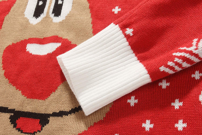 SSLR Youth Big Boys Holiday Santa Clause Knitted Sweater Ugly Christmas Sweater for Kids
