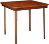 STAKMORE Straight Edge 32" Square Folding Card Table, Cherry Finish