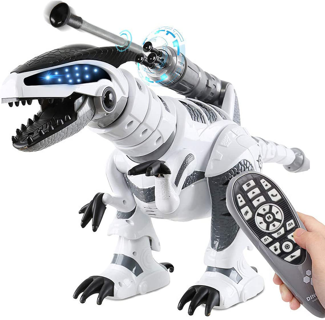 Fistone RC Robot Dinosaur Intelligent Interactive Smart Toy Electronic Remote Controller Robot Walking Dancing Singing with Fight Mode Toys for Kids Boys Girls Age 5 6 7 8 9 10 and up Year Old