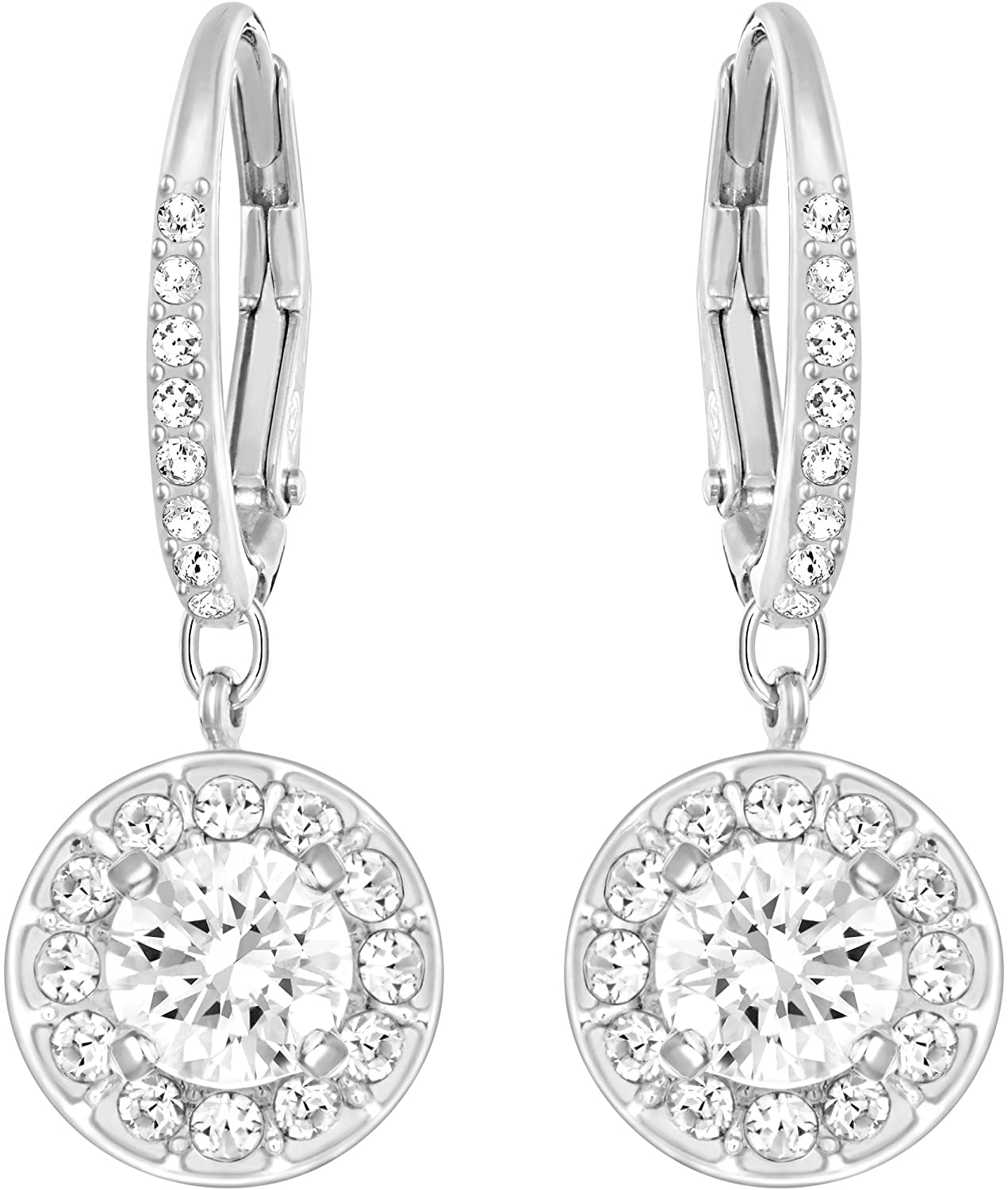 SWAROVSKI Women'S Angelic Crystal Jewelry Collection, Rhodium Tone Finish