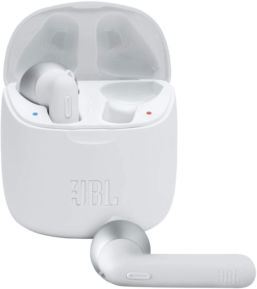 JBL Tune 225TWS True Wireless Earbud Headphones - JBL Pure Bass Sound, Bluetooth, 25H Battery, Dual Connect, Native Voice Assistant (White)