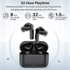 TOZO NC2 Hybrid Active Noise Cancelling Wireless Earbuds, ANC In-Ear Detection Headphones, IPX6 Waterproof Bluetooth 5.2 Stereo Earphones, Immersive Sound Premium Deep Bass Headset, Black