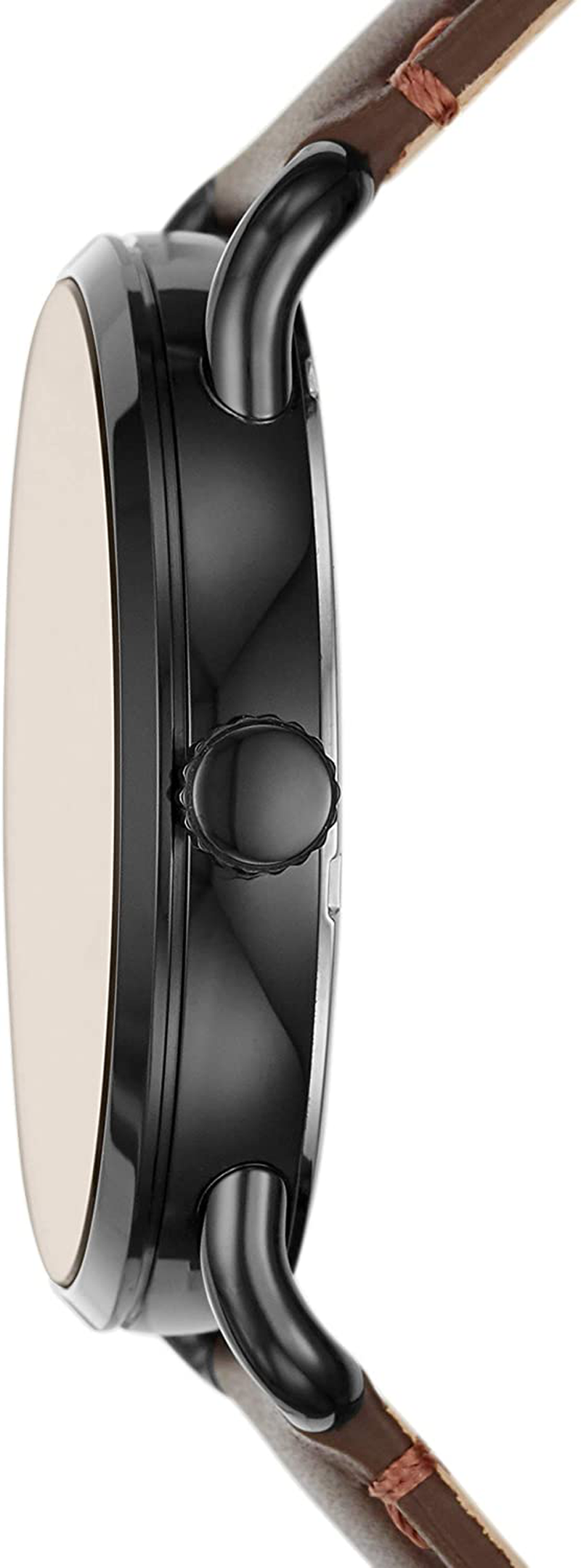 Fossil Men'S Copeland Stainless Steel Quartz Watch with Leather Strap