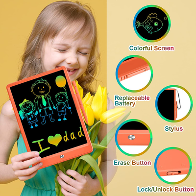 Toys for 3-6 Years Old Girls Boys, Flueston Upgraded LCD Writing Tablet 10 Inch Doodle Board, Electronic Drawing Tablet Drawing Pads, Educational Birthday Gift for 3 4 5 6 7 8 Years Old Kids Toddler