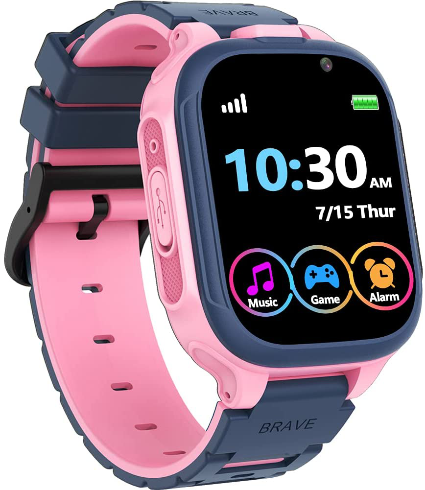 Kids Smart Watch Boys Girls with 14 Games Dual Camera 1.44" Touch Screen Music Player Video Recorder 12/24 Hr Pedometer Alarm Clock Calculator Flashlight Stopwatch Electronic Learning Education Toys