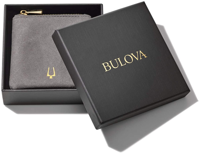 Bulova Mens Classic Double-Wrap Lapis, Black Lava and Stainless Steel Bead and Box-Chain Bracelet (Model J96B024M)