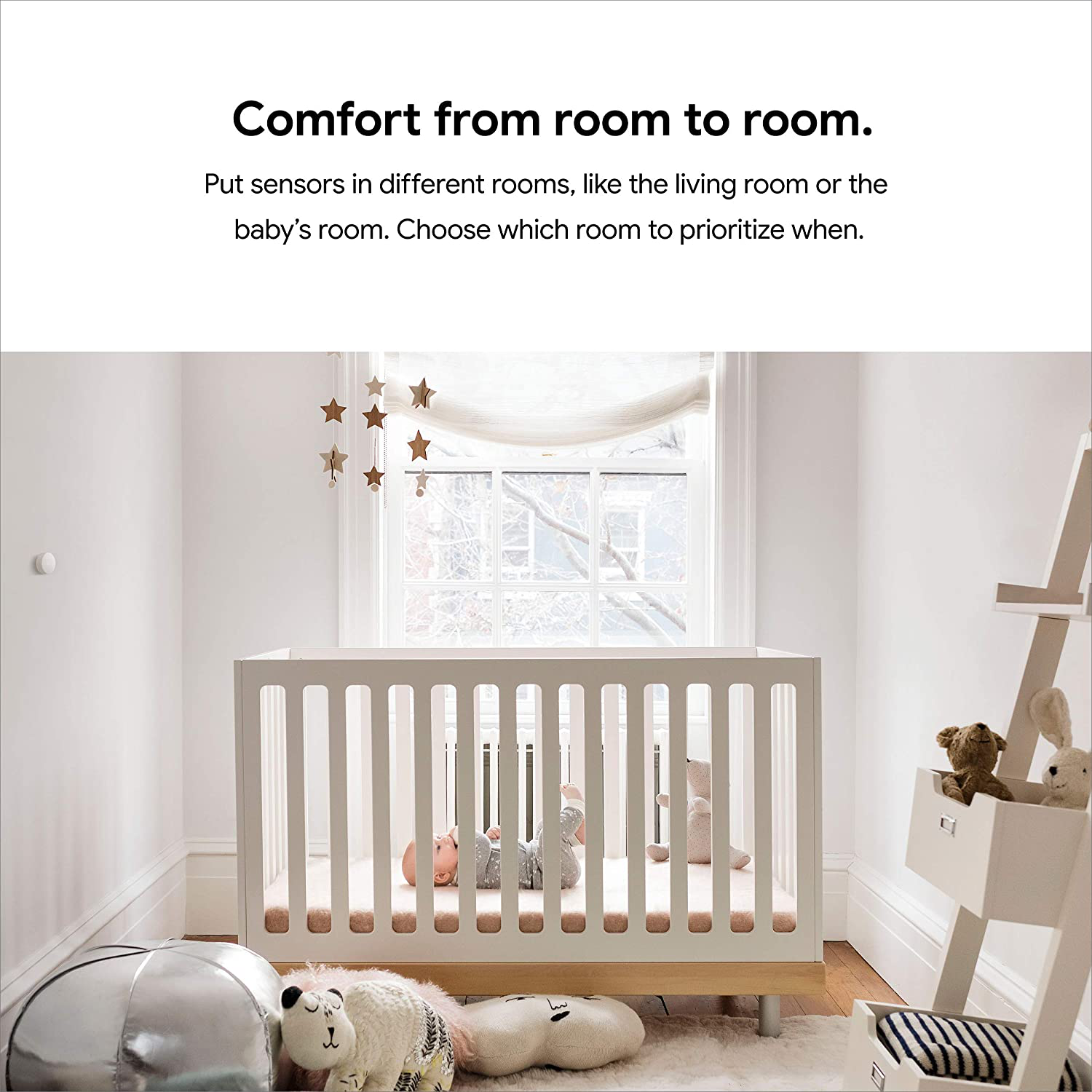 Google Nest Temperature Sensor 3 Pack - Nest Thermostat Sensor - Nest Sensor That Works with Nest Learning Thermostat and Nest Thermostat E - Smart Home