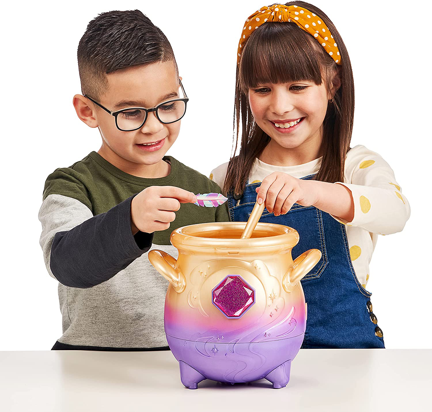 Magic Mixies Magical Misting Cauldron with Interactive 8 Inch Pink Plush Toy and 50+ Sounds and Reactions