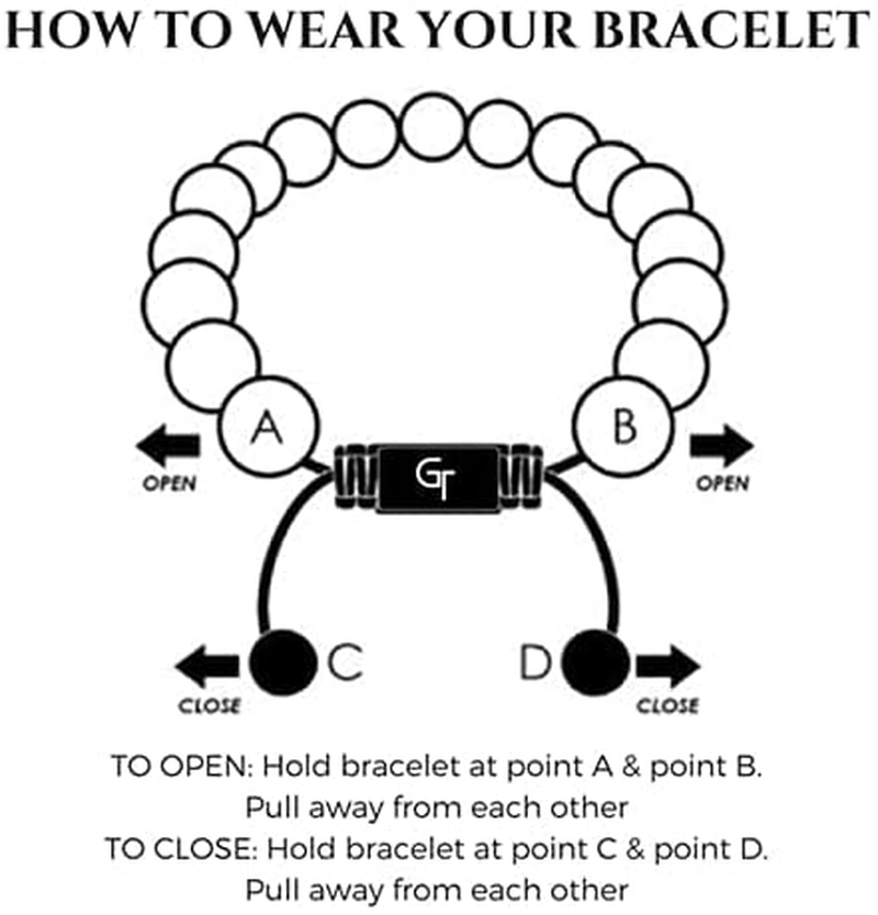 GT Collection Men'S Beaded Bracelet - Wearer with Name, Fame, Fortune, and Money – 100% Natural Wrapped - Gemstones Beaded Bracelet for Men’S Bracelet (Light Blue Apatite Stone)