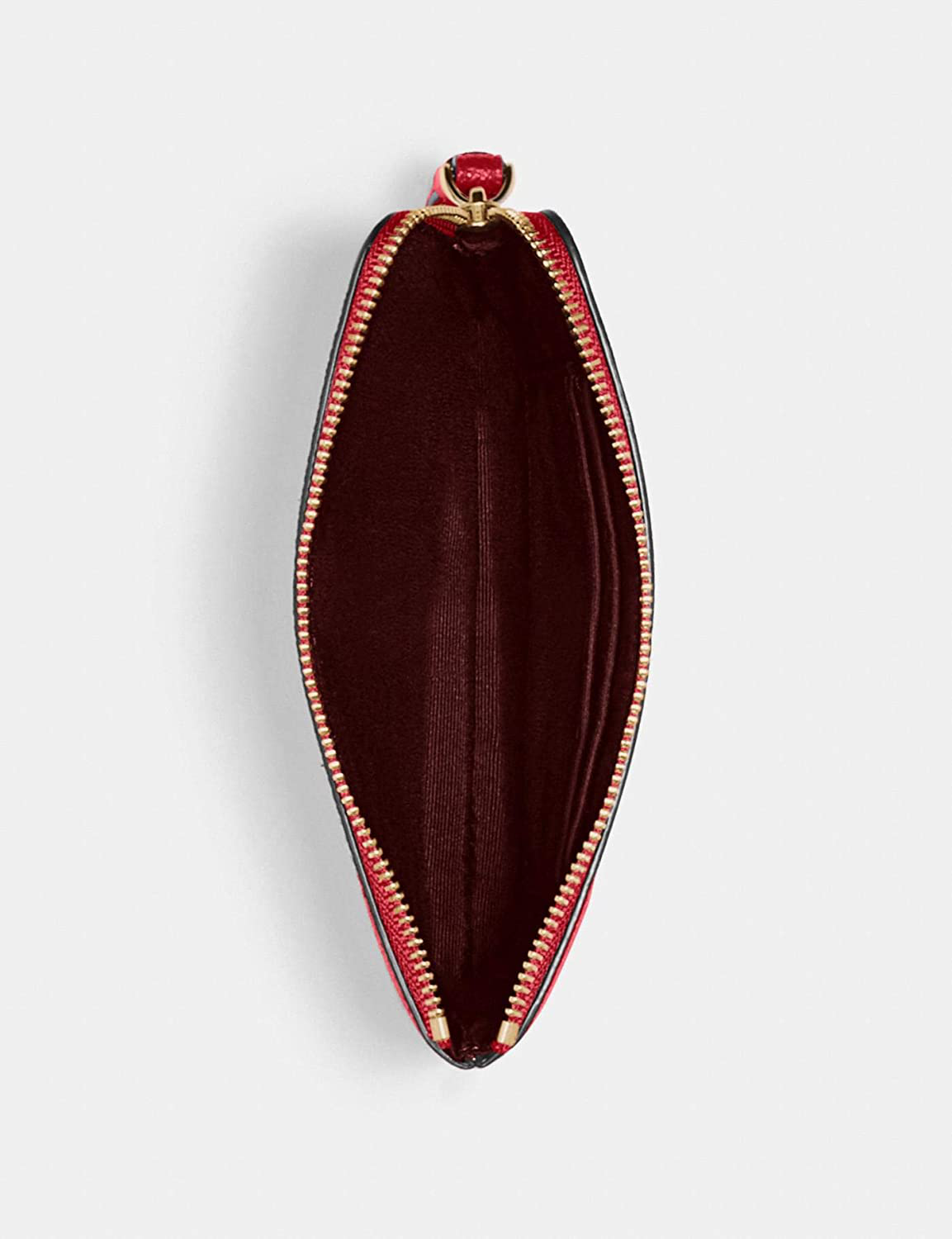 Coach Signature PVC and Leather Corner Zip Wristlet