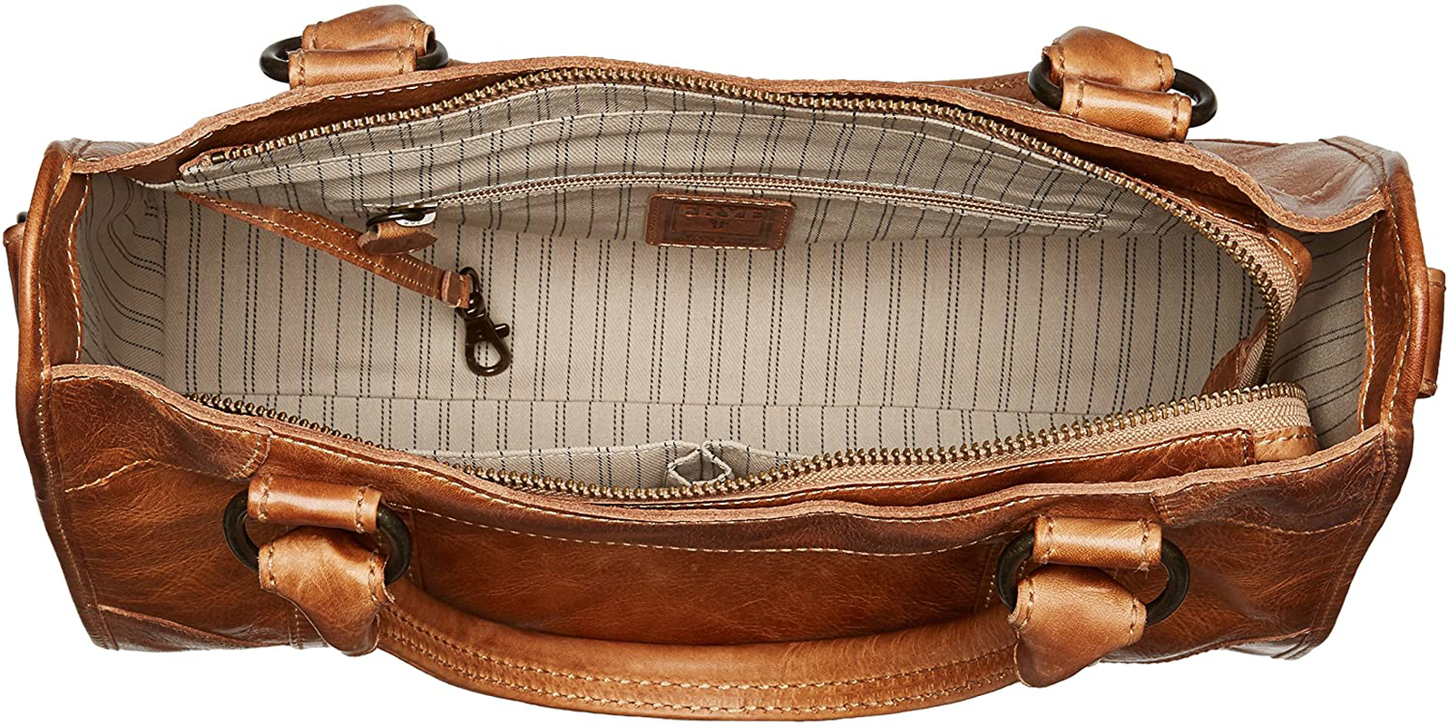 Frye Melissa Zip Satchel Leather Handbag