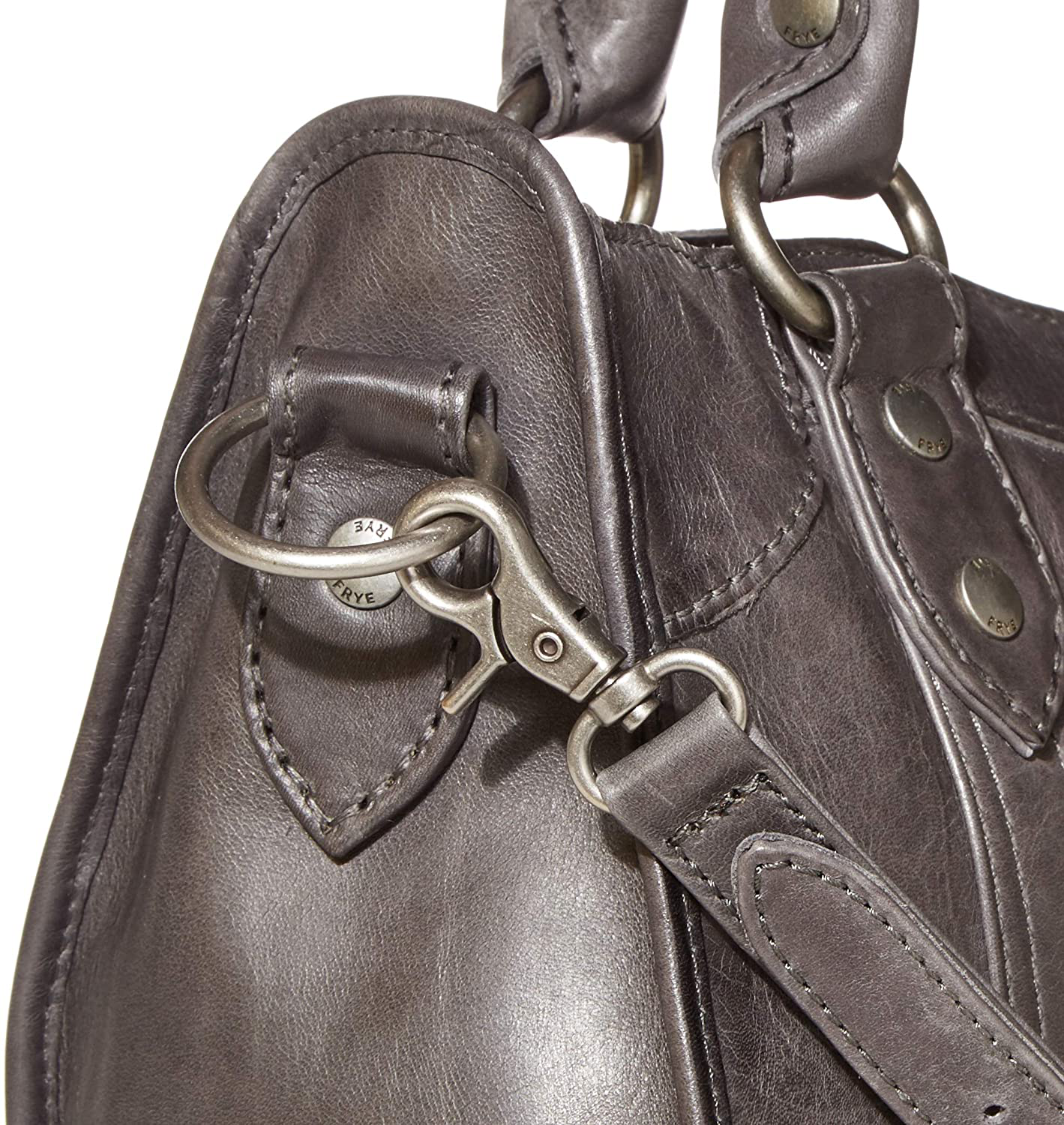 Frye Melissa Zip Satchel Leather Handbag