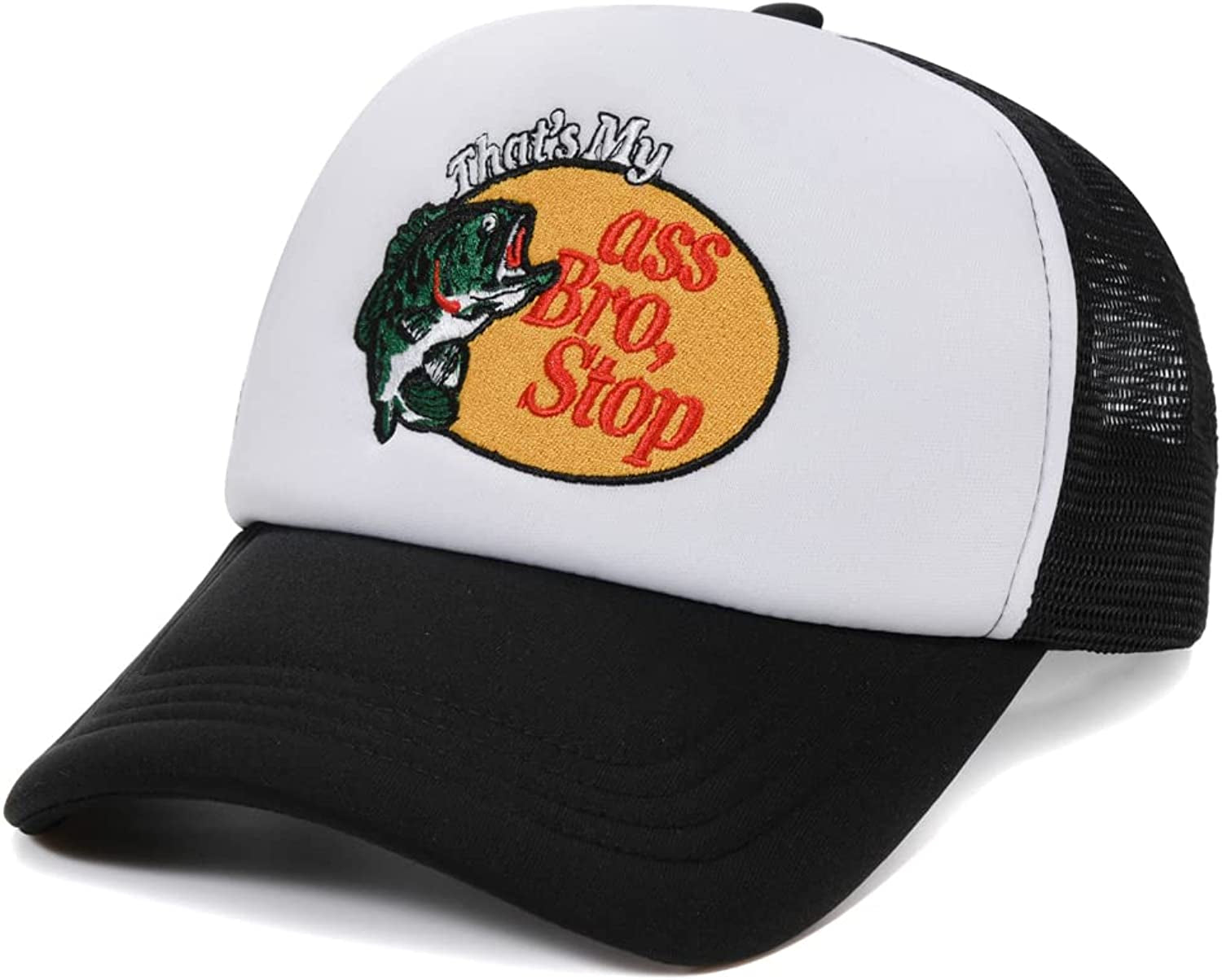 That'S My Ass Bro, Stop Embroidered Baseball Cap (Unisex) Trucker Hat, Adjustable Cotton, Dad Hat Gift
