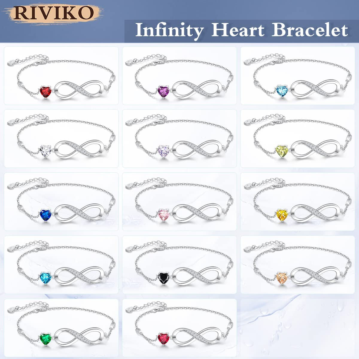 Infinity Love Heart Symbol Charm Bracelet for Women 925 Sterling Silver Adjustable Birthday Christmas Valentine’S Day Jewelry Gift for Mom Women Wife Girls Sister Her Friends