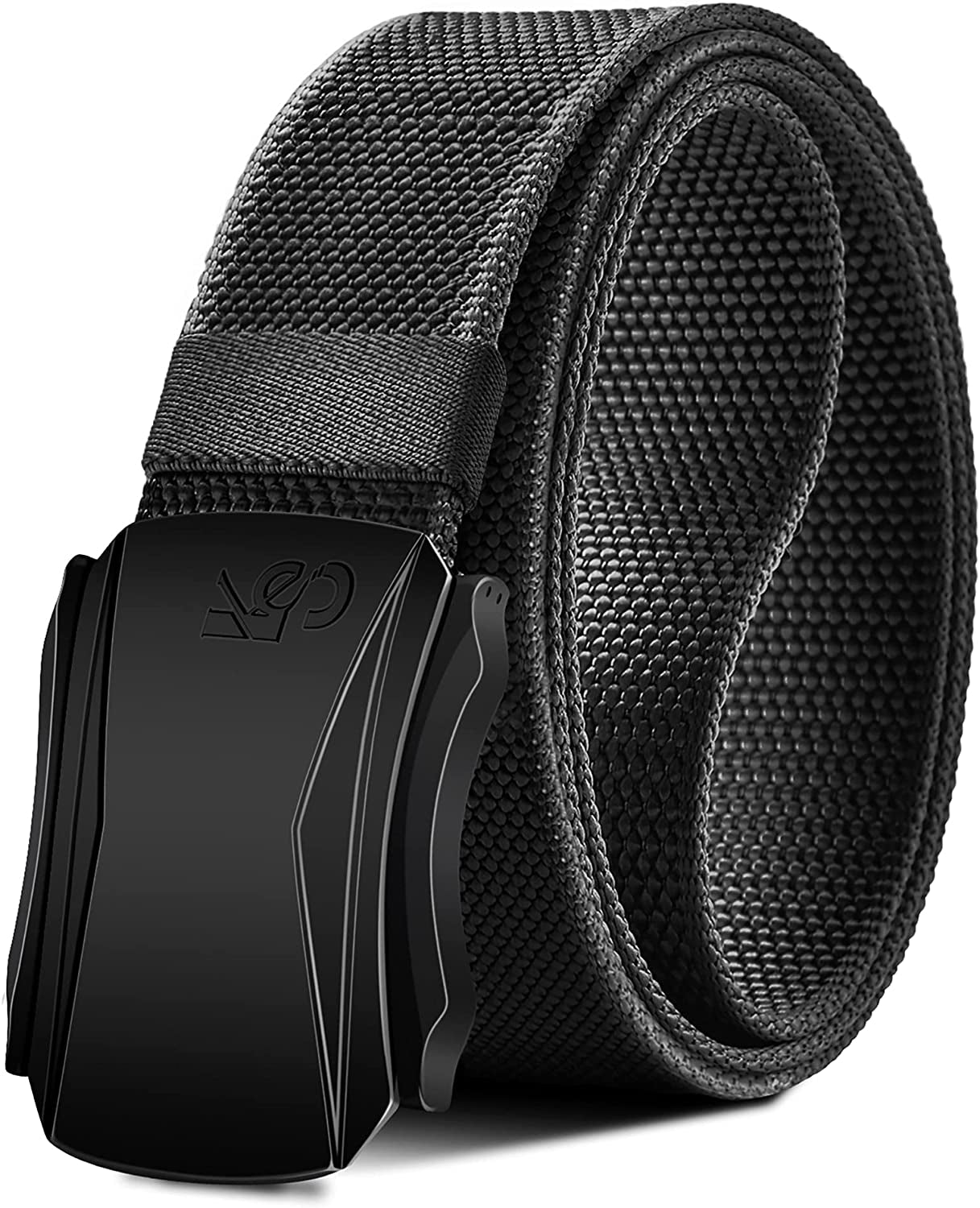 Mens Belt, Military Tactical Stretch Web Nylon Belt for Hiking Hunting Pants 1.5",Cut for Fit