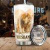 to My Husband Mug Lion Couple Tumbler - Birthday Christmas Tumbler Gifts for Husband - Best Ideas Gifts for Him, Boyfriend, Husband, Fathers Day 2022 Tumbler 20 Oz