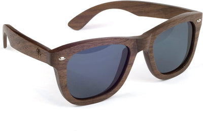 Real Solid Handmade Wooden Sunglasses for Men, Polarized Lenses with Gift Box