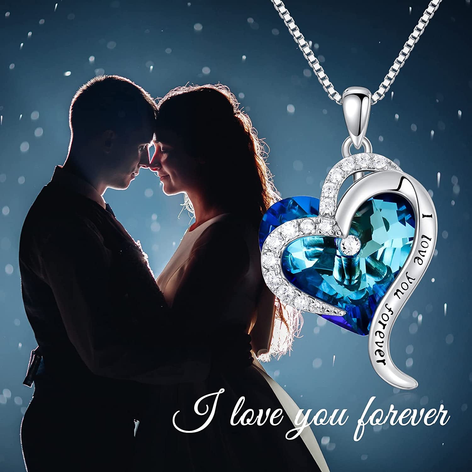 Valentine'S Day Gifts for Women 925 Sterling Silver I Love You to the Moon and Back Necklace Birthday Anniversary Jewelry Gifts for Women Mom Wife Girls