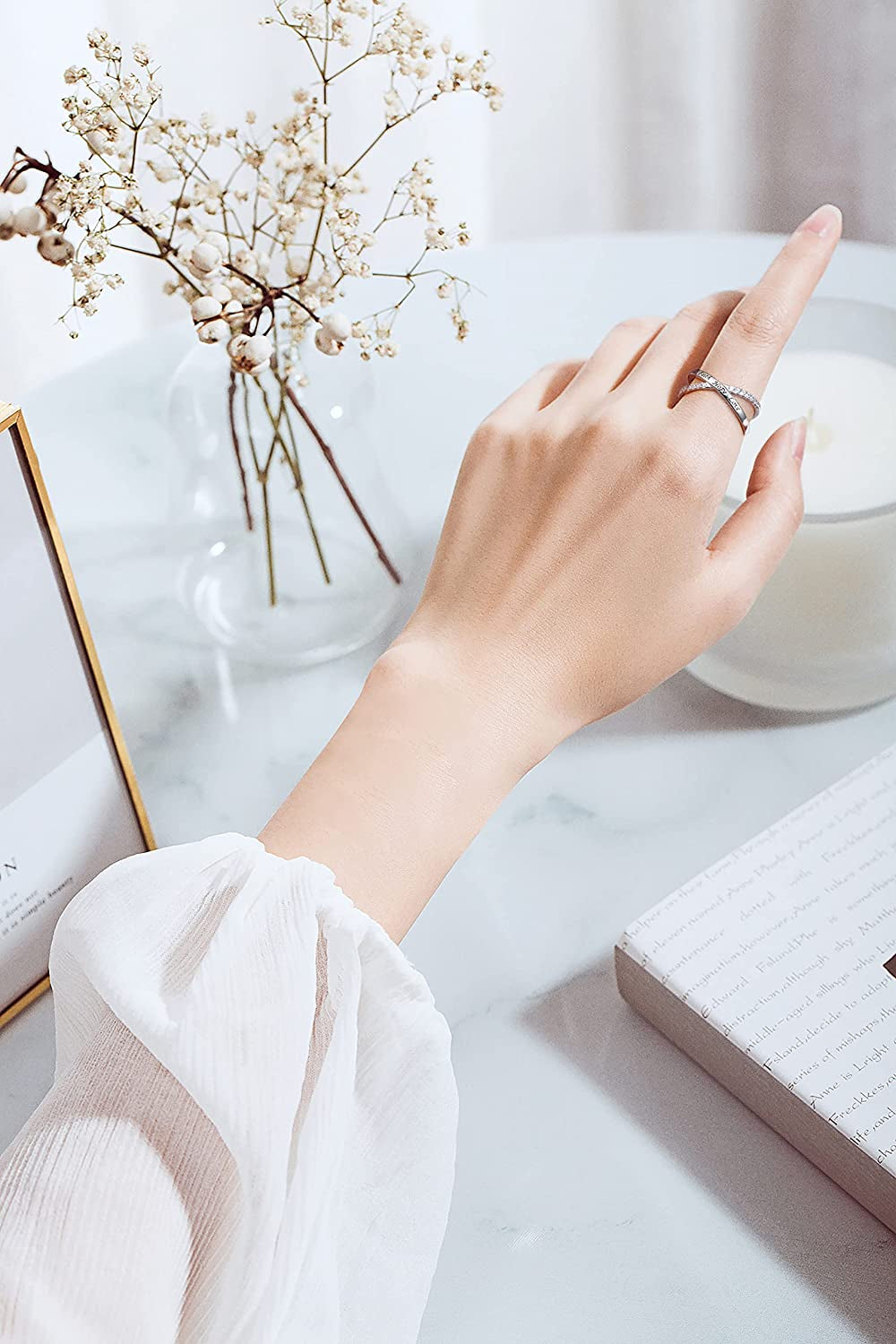 Cross Rings for Women Girls Sterling Silver Faith Hope Love Rings Engagement Inspirational Jewelry Wedding Band Ring Valentine'S Day Gifts for Her