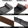 Golf Belts for Men 2 Pack Mens Ratchet Casual Belts for Jeans Adjustable Slide Belt Click Gun Belt Web Nylon Belt