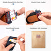 Card Holder Wallet for Men and Women - Slim Minimalist Front Pocket Wallet Elastic Credit Card Holder Genuine Leather RFID Blocking Card Case Wallets