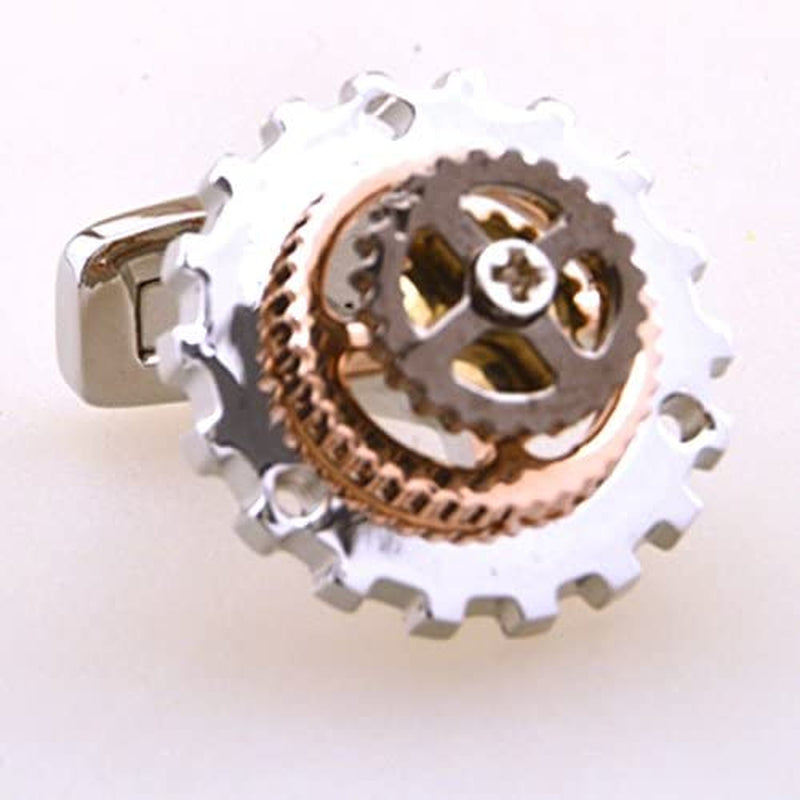 Bicycle Gears Really Moves Bike Cycling Cyclists Derailleur Pair Cufflinks Presentation Gift Box & Polishing Cloth
