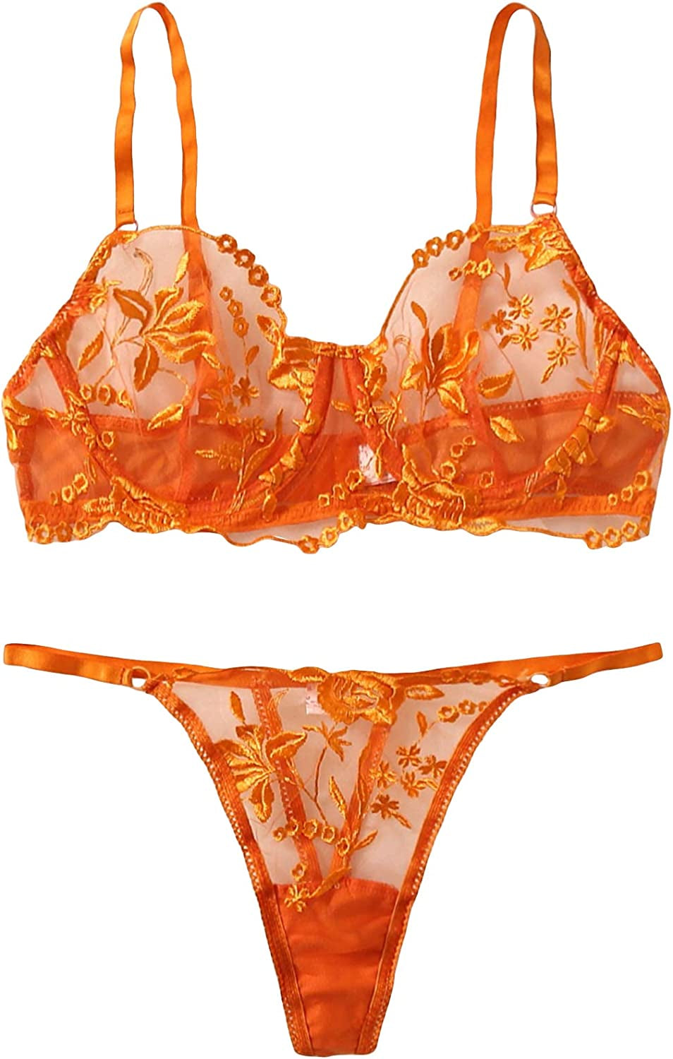 SOLY HUX Women'S Sexy Lingerie Set Bra and Panty Sets Everyday Bra Valentines Gift Lingerie for Women