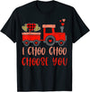 Kids I Choo Choo Choose You Valentines Day Train Toddler Boy T-Shirt