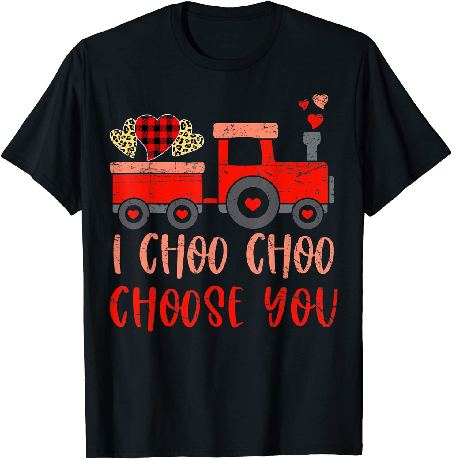 Kids I Choo Choo Choose You Valentines Day Train Toddler Boy T-Shirt