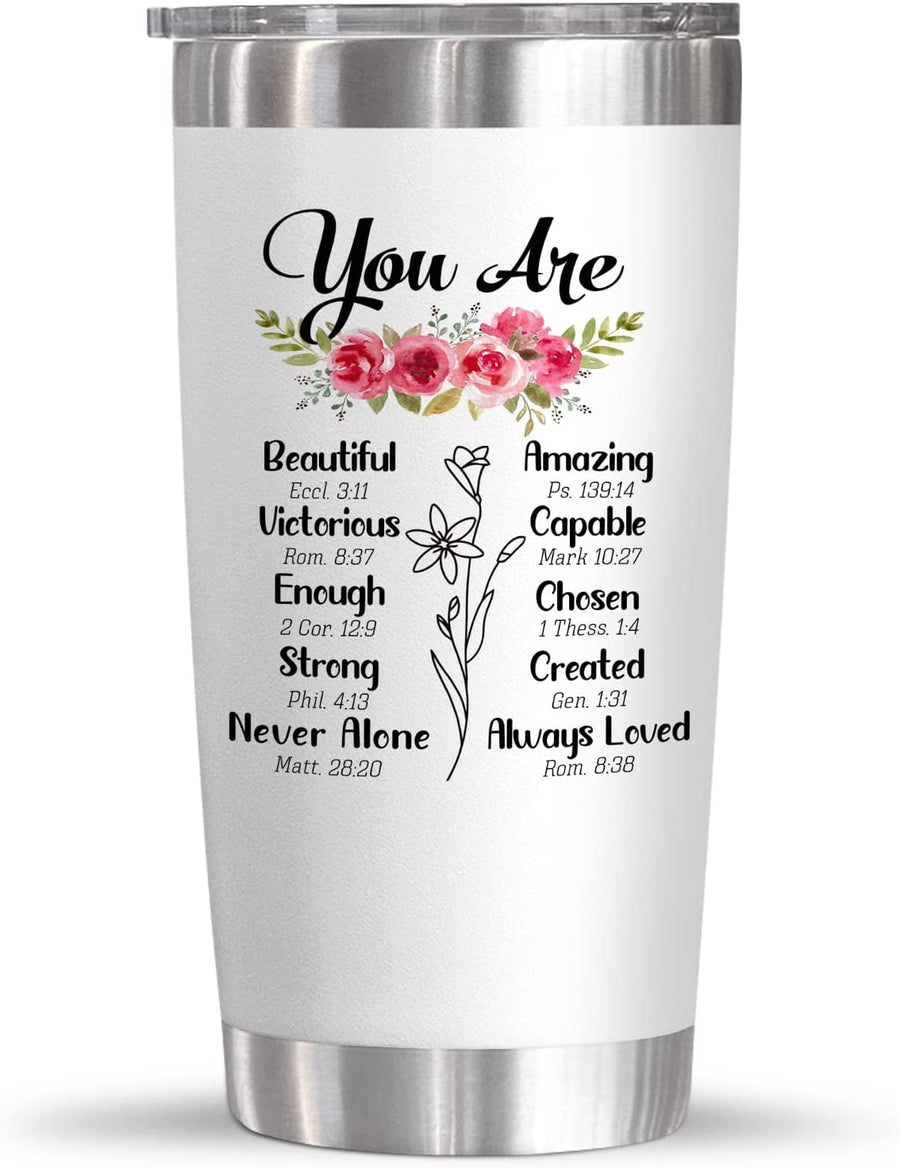 Gifts for Women - Christian Gifts for Women - Inspiration Religious Gifts Idea - Valentines, Christmas Gifts for Women - Birthday Gifts for Women, Mom, Friend, Sister - 20 Oz Stainless Steel Tumbler