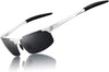 Men Sport Al-Mg Polarized Sunglasses Unbreakable for Driving Cycling Fishing Golf