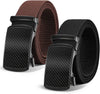 Men'S Belt, 2 Pack Ratchet Golf Belt for Men Elastic Stretch Belts Nylon Casual Belt for Jeans Adjustable Web Belt