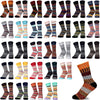 30 Pairs Winter Socks Colorful Warm Socks in Bulk Unisex Cold Weather Crew Socks Vintage Pattern Socks, 30 Styles