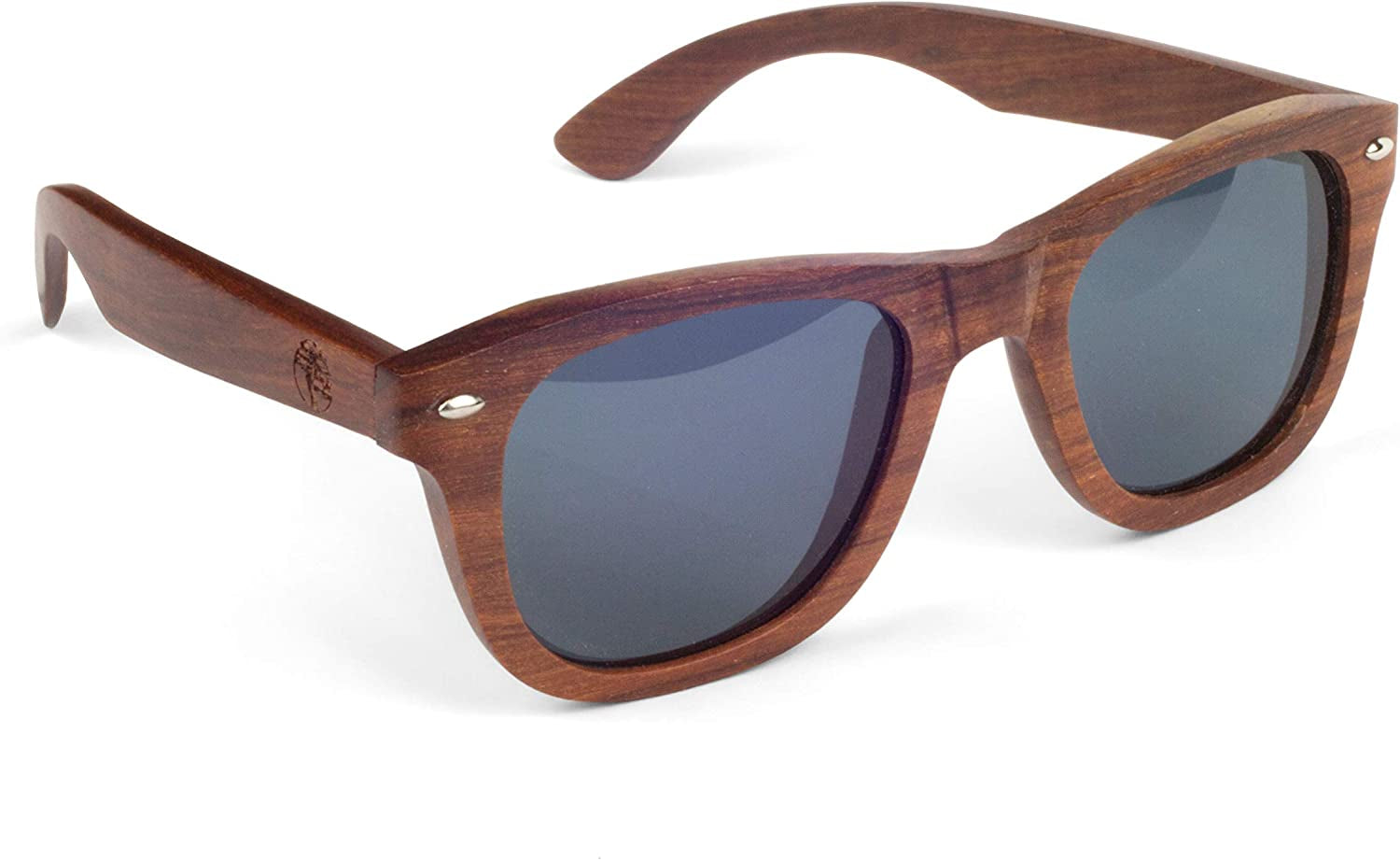 Real Solid Handmade Wooden Sunglasses for Men, Polarized Lenses with Gift Box