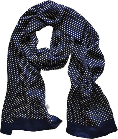 Men'S 100 Silk Scarf Double Layers Fashion Neckerchief Formal Casual