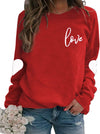 Valentine'S Day Sweatshirt Women Love Heart Grahic Long Sleeve Shirt Casual Valentines Gifts Pullover Tops