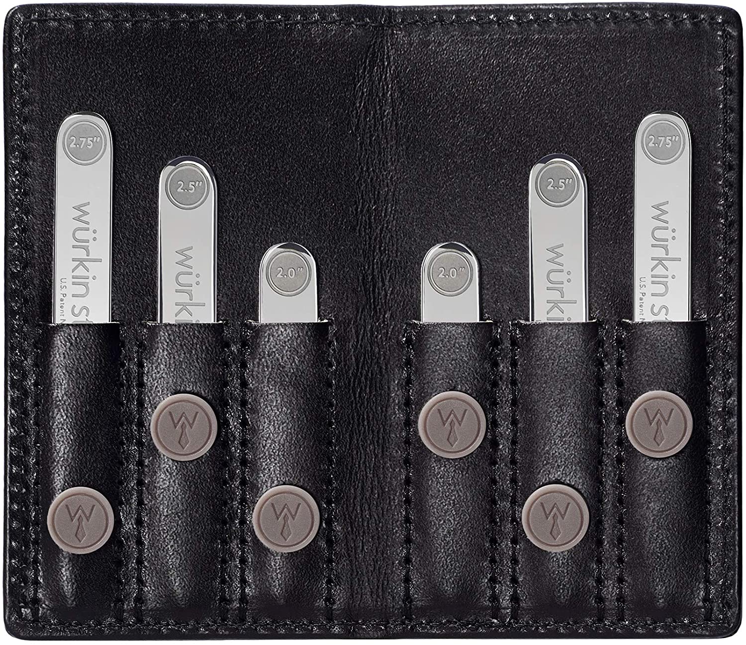 Wurkin Stiffs Power Stays Travel Set - Black Leather Wallet - TSA Friendly