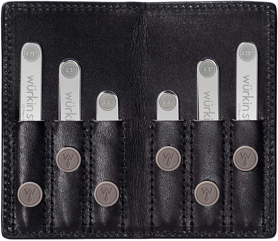 Wurkin Stiffs Power Stays Travel Set - Black Leather Wallet - TSA Friendly