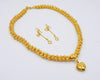 Heart Pikun Flower 22K 23K 24K Thai Baht Yellow Gold GP Necklace Pendant Jewelry Women