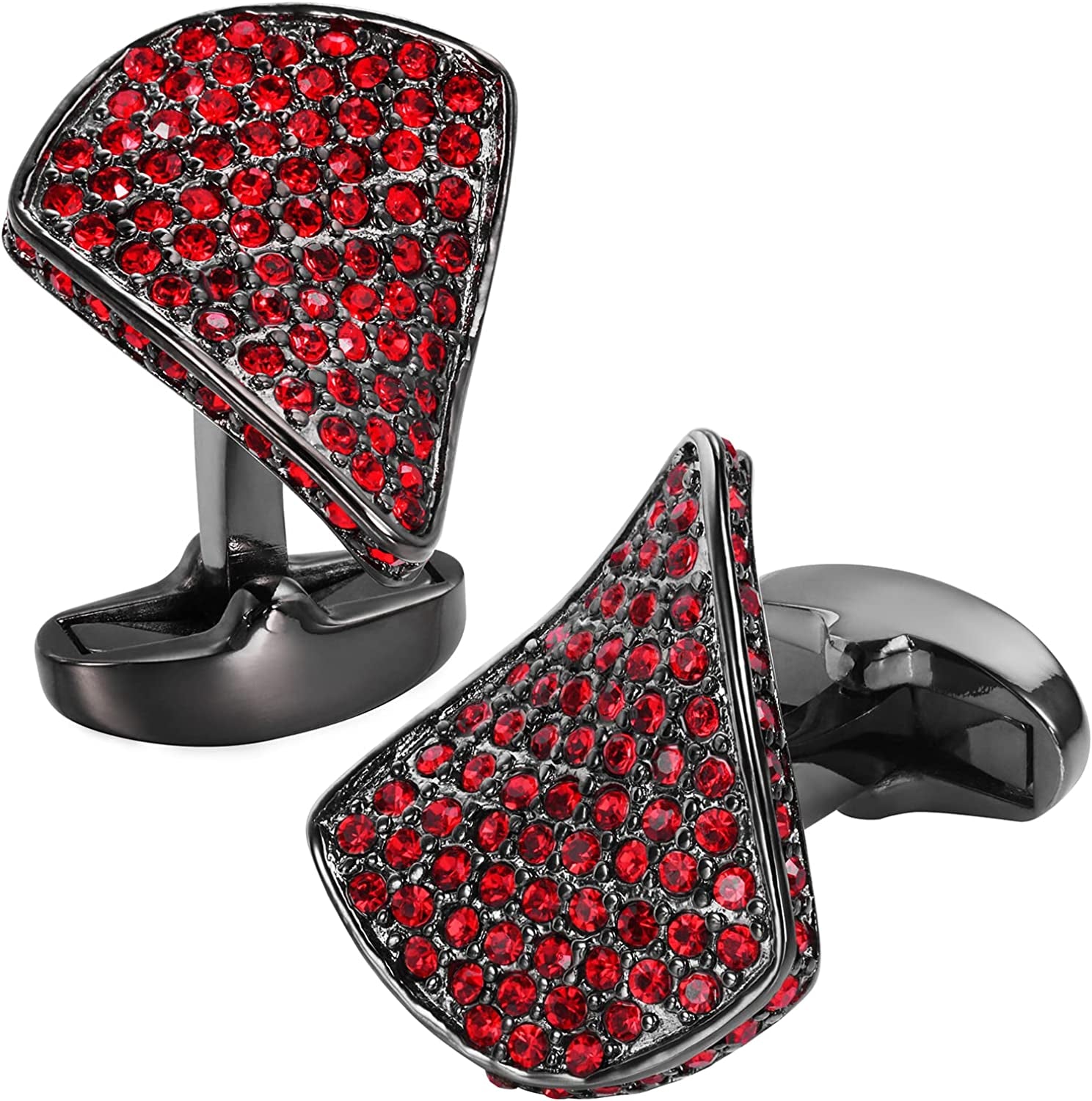 Cufflinks for Men, Gold Diamond Crystal Cufflinks for Groom Husband Personalized Gifts, Mens Formal Wedding Business Cufflinks, Luxurious Gorgeous Cuff Links French Shirt Accessories