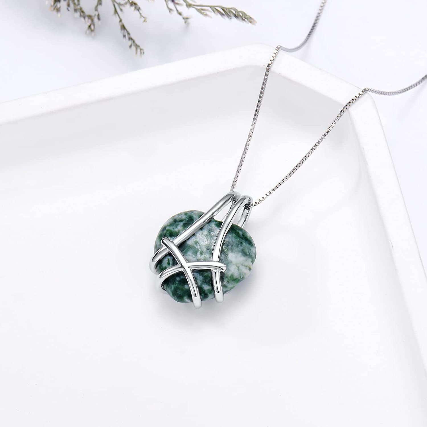 Heart Lapis Lazuli Necklace for Women Sterling Silver Celtic Knot Pendant Necklace Jewelry Valentine'S Mothers Day Birthday Gifts for Women Her Wife Girls Mom