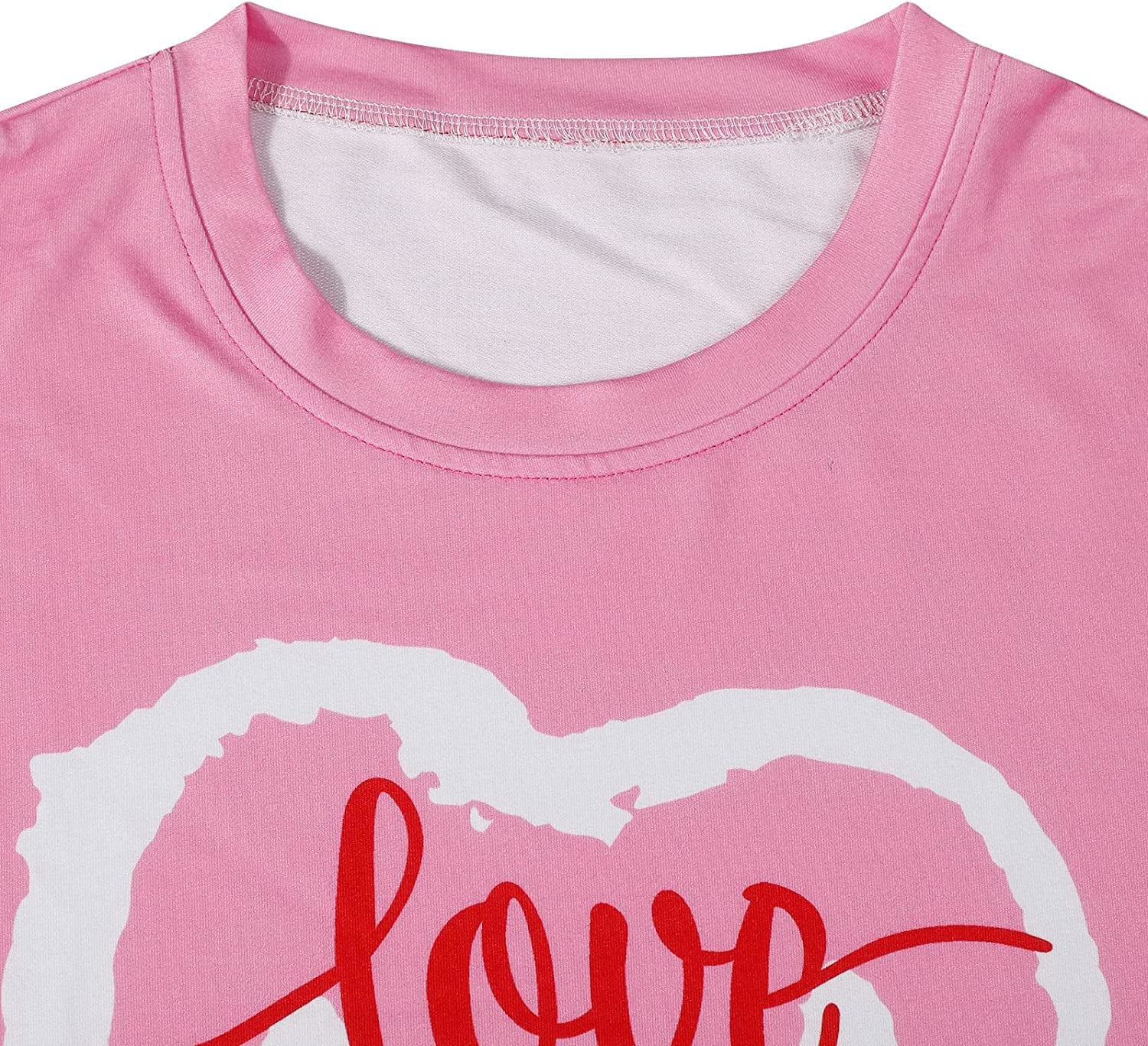 Love Heart Graphic Sweatshirt Women Valentine'S Day Long Sleeve Smile Shirts Gift Girlfriend Casual Blouse