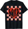 Vintage Hearts Love Groovy Valentines Happy Valentine'S Day T-Shirt