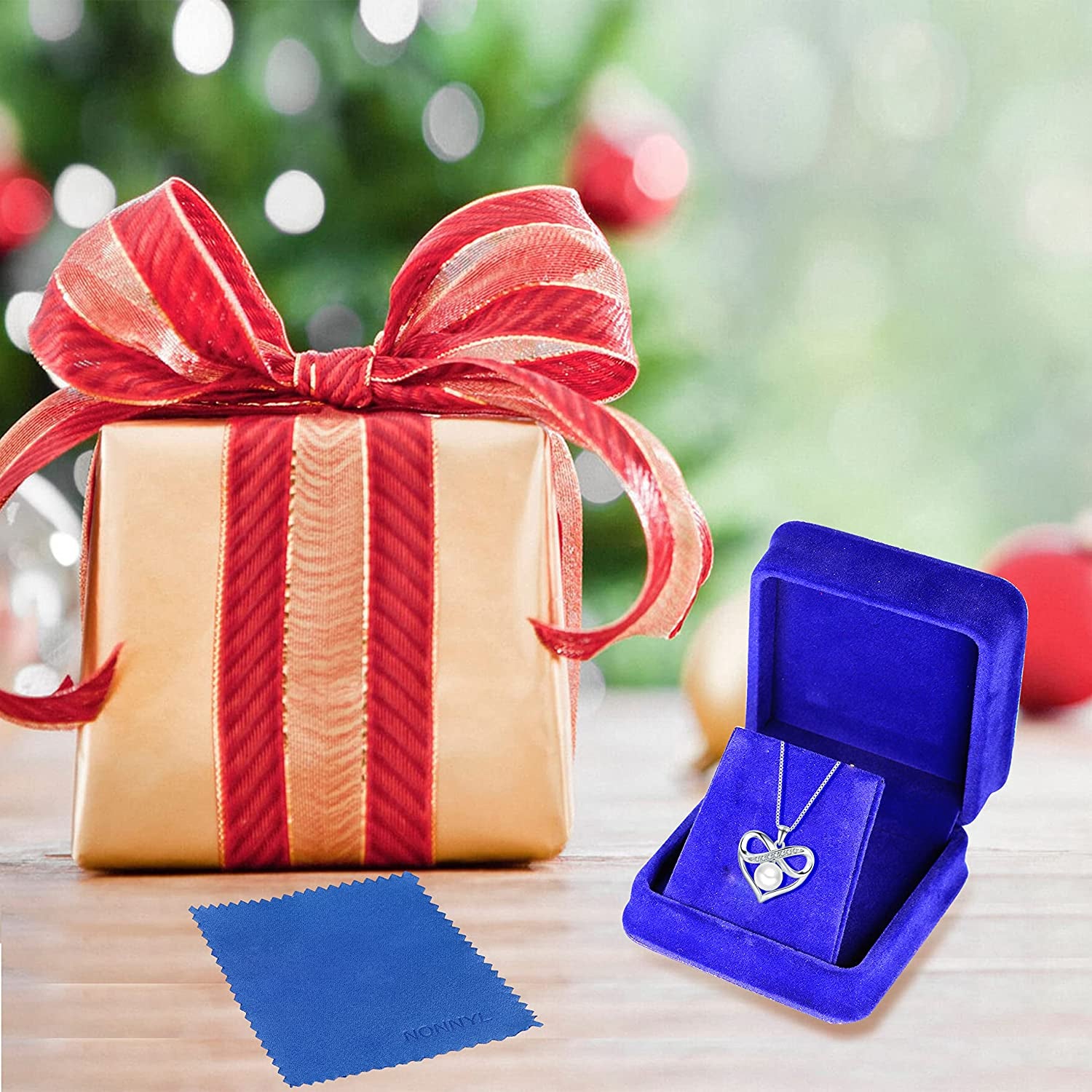 Real Freshwater Pearl Necklaces for Women, Christmas Gifts for Mom Wife Girlfriend, Anniversary Birthday Jewelry Gifts for Her