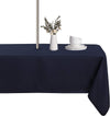 Outdoor and Indoor Tablecloth - Washable Waterproof Wrinkle Free Table Cloth with Zipper and Umbrella Hole for Spring/ Summer/ Party/ Picnic/ BBQS/ Patio (Round 60 Inch, Grey)