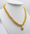 Heart Pikun Flower 22K 23K 24K Thai Baht Yellow Gold GP Necklace Pendant Jewelry Women