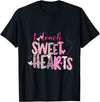 I Teach Sweet Hearts Teacher Valentine'S Day Leopard T-Shirt