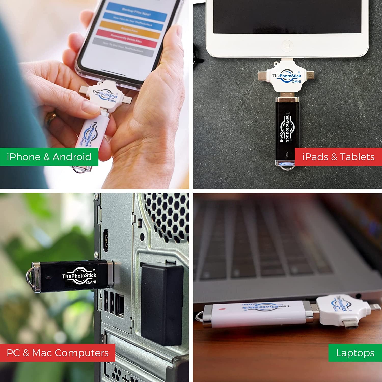 Omni 256GB - Effortless Photo and Video Backup for Apple, Android and Windows Devices