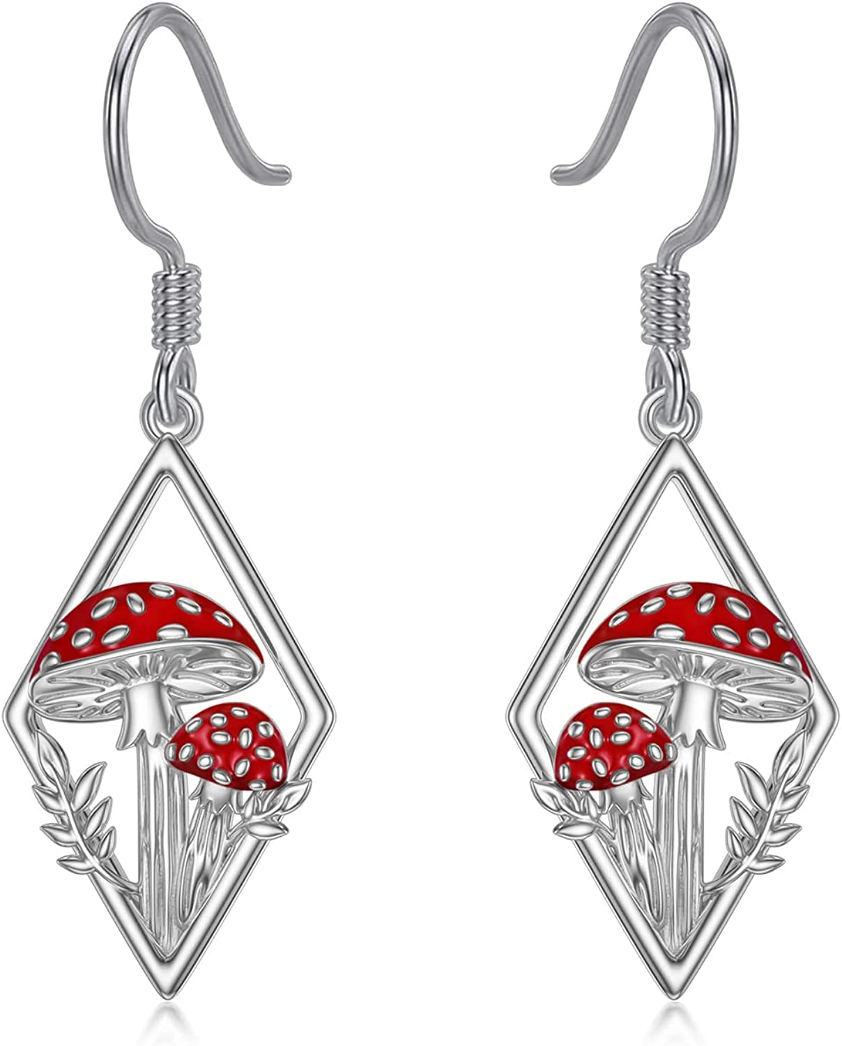 Valentines Day Gifts Cross Celtic Knot Anchor Mushroom Earrings 925 Sterling Silver Hypoallergenic Dangle Earrings Graduation Birthday Jewelry Gifts for Mom Women Friends